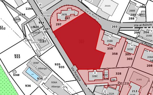 Fondo edificabile R3 m2 1’807 vista lago Rif.: 0388 Ponte Tresa