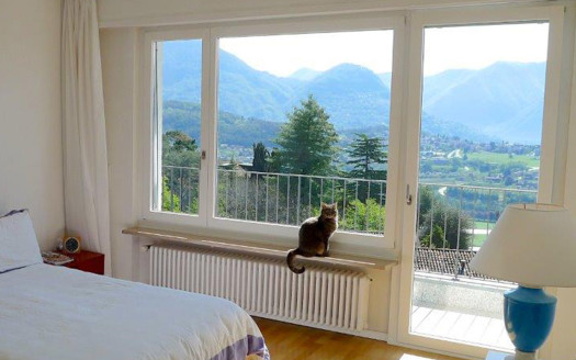 Villa con piscina – vista lago a Bosco Luganese – Rif.247